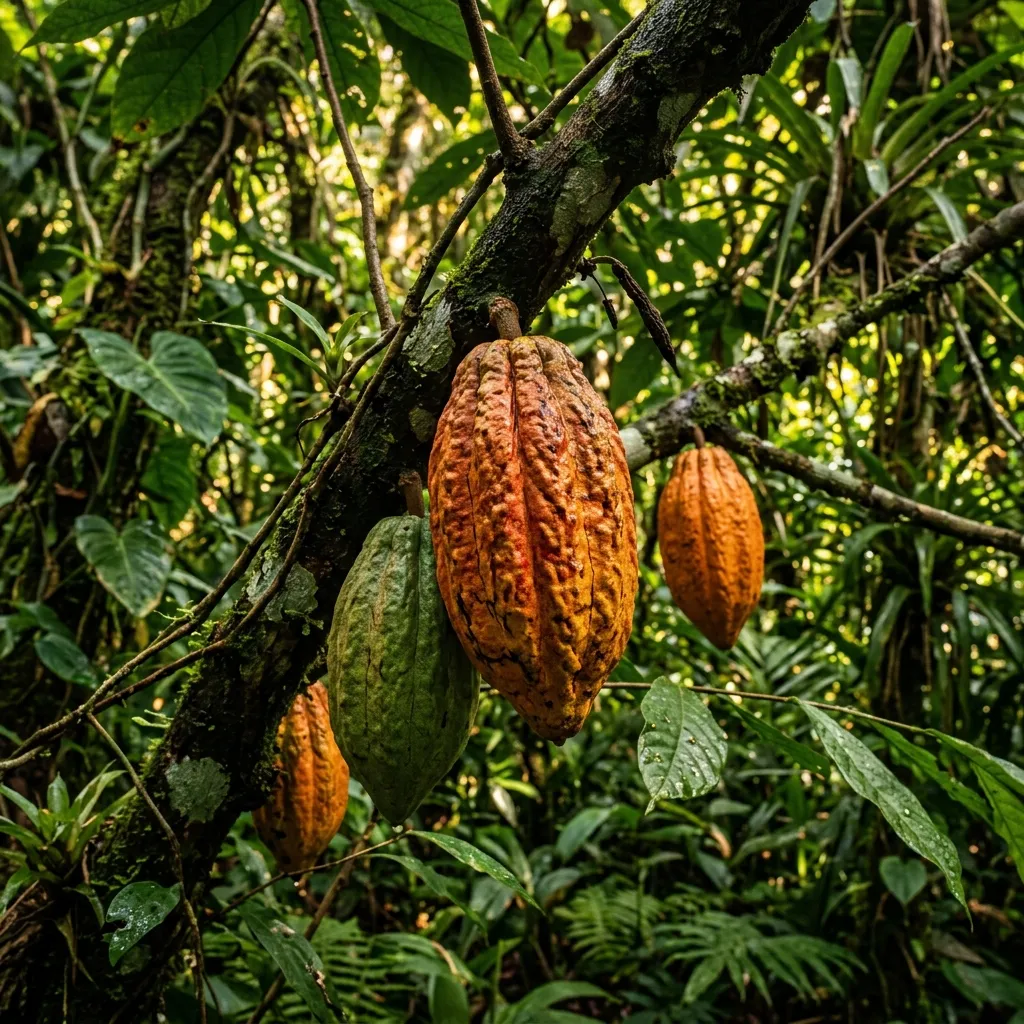 Cacau Cabruca em sistema agroflorestal